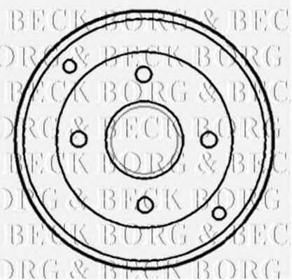 Borg & beck BBR7134 Тормозной барабан задний BBR7134: Отличная цена - Купить в Польше на 2407.PL!