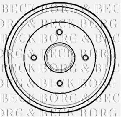 Borg & beck BBR7137 Rear brake drum BBR7137: Buy near me in Poland at 2407.PL - Good price!