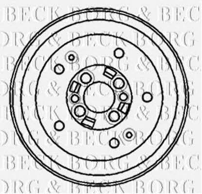 Borg & beck BBR7140 Тормозной барабан задний BBR7140: Отличная цена - Купить в Польше на 2407.PL!
