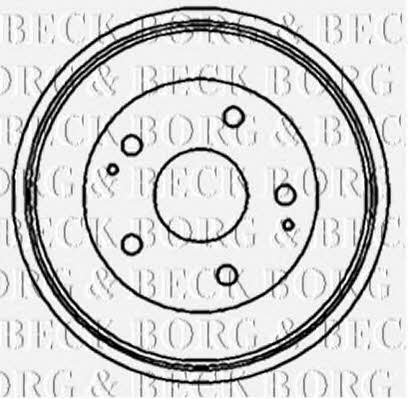 Borg & beck BBR7147 Rear brake drum BBR7147: Buy near me in Poland at 2407.PL - Good price!