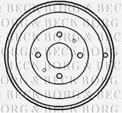 Borg & beck BBR7148 Rear brake drum BBR7148: Buy near me in Poland at 2407.PL - Good price!