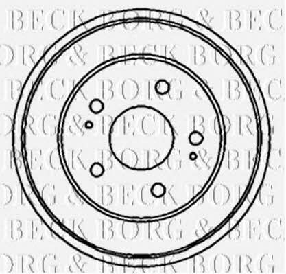 Borg & beck BBR7150 Rear brake drum BBR7150: Buy near me in Poland at 2407.PL - Good price!
