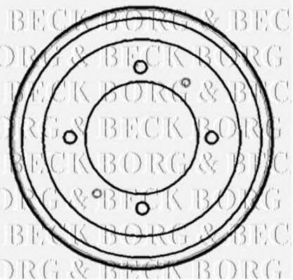 Borg & beck BBR7153 Rear brake drum BBR7153: Buy near me in Poland at 2407.PL - Good price!