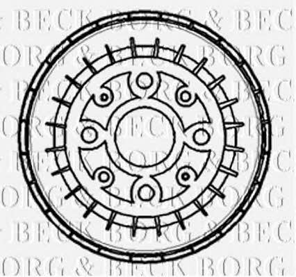 Borg & beck BBR7157 Rear brake drum BBR7157: Buy near me in Poland at 2407.PL - Good price!