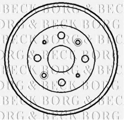 Borg & beck BBR7158 Rear brake drum BBR7158: Buy near me in Poland at 2407.PL - Good price!