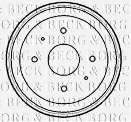 Borg & beck BBR7161 Rear brake drum BBR7161: Buy near me in Poland at 2407.PL - Good price!