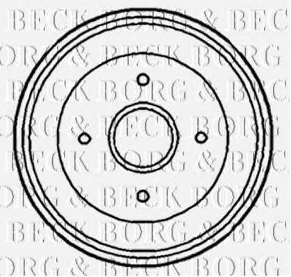 Borg & beck BBR7188 Rear brake drum BBR7188: Buy near me in Poland at 2407.PL - Good price!