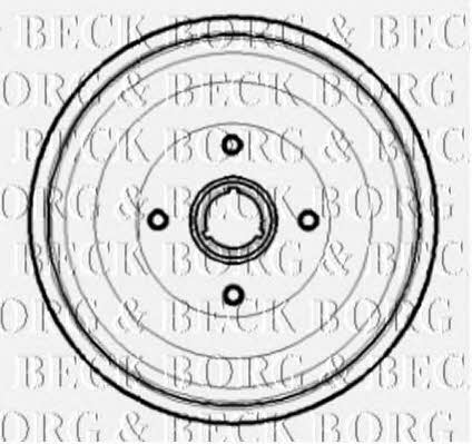 Borg & beck BBR7189 Rear brake drum BBR7189: Buy near me in Poland at 2407.PL - Good price!