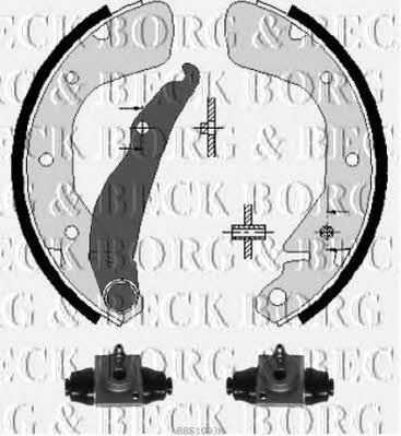 Borg & beck BBS1093K Колодки тормозные барабанные, комплект BBS1093K: Отличная цена - Купить в Польше на 2407.PL!