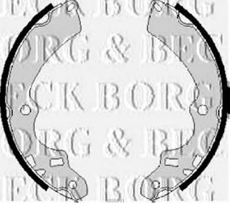 Borg & beck BBS6091 Колодки гальмівні барабанні, комплект BBS6091: Приваблива ціна - Купити у Польщі на 2407.PL!