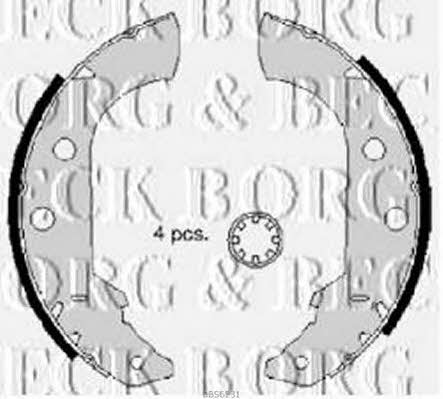 Borg & beck BBS6231 Колодки тормозные барабанные, комплект BBS6231: Отличная цена - Купить в Польше на 2407.PL!