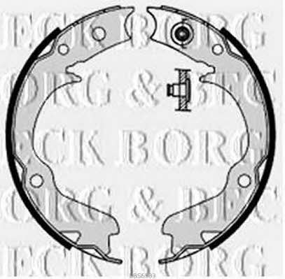 Borg & beck BBS6383 Parking brake shoes BBS6383: Buy near me in Poland at 2407.PL - Good price!