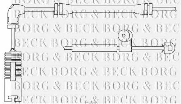 Borg & beck BWL3009 Warning contact, brake pad wear BWL3009: Buy near me in Poland at 2407.PL - Good price!