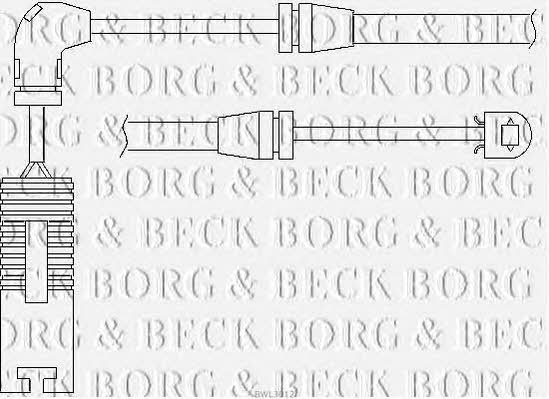 Borg & beck BWL3012 Датчик зносу гальмівних колодок BWL3012: Приваблива ціна - Купити у Польщі на 2407.PL!