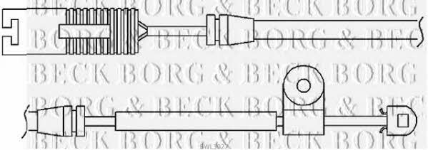 Borg & beck BWL3027 Датчик зносу гальмівних колодок BWL3027: Приваблива ціна - Купити у Польщі на 2407.PL!