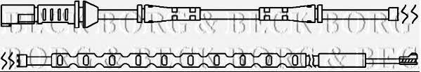 Borg & beck BWL3102 Warning contact, brake pad wear BWL3102: Buy near me in Poland at 2407.PL - Good price!