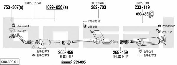  090.399.91 Abgasanlage 09039991: Kaufen Sie zu einem guten Preis in Polen bei 2407.PL!