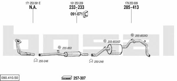  090.410.50 Exhaust system 09041050: Buy near me in Poland at 2407.PL - Good price!