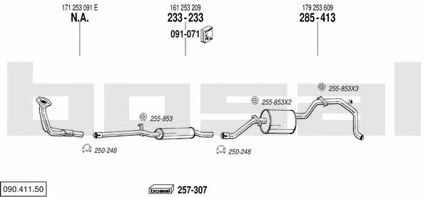  090.411.50 Exhaust system 09041150: Buy near me in Poland at 2407.PL - Good price!