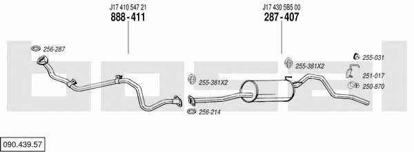 09043957 Bosal Abgasanlage