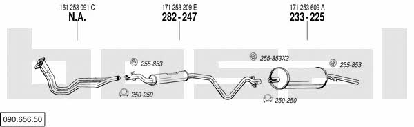 090.656.50 Exhaust system 09065650: Buy near me in Poland at 2407.PL - Good price!