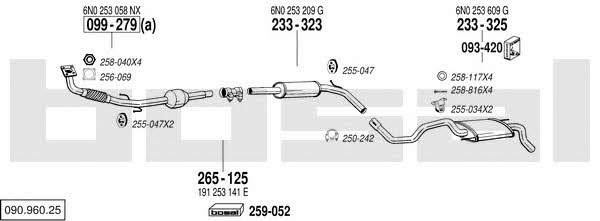  090.960.25 Abgasanlage 09096025: Kaufen Sie zu einem guten Preis in Polen bei 2407.PL!