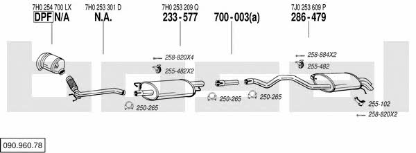  090.960.78 Exhaust system 09096078: Buy near me in Poland at 2407.PL - Good price!