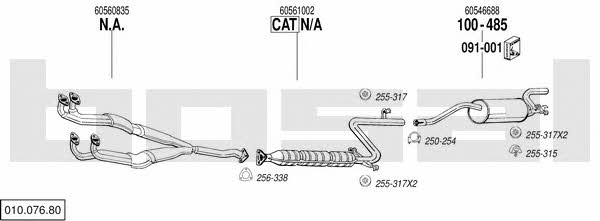  010.076.80 Exhaust system 01007680: Buy near me in Poland at 2407.PL - Good price!
