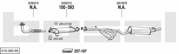  010.082.69 Exhaust system 01008269: Buy near me in Poland at 2407.PL - Good price!