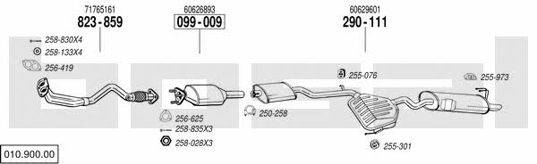  010.900.00 Exhaust system 01090000: Buy near me in Poland at 2407.PL - Good price!