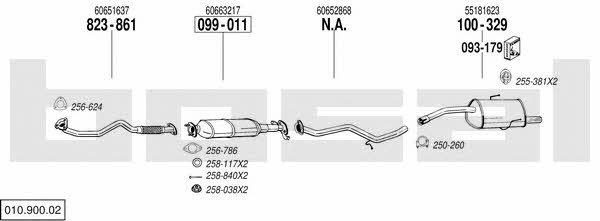  010.900.02 Exhaust system 01090002: Buy near me in Poland at 2407.PL - Good price!