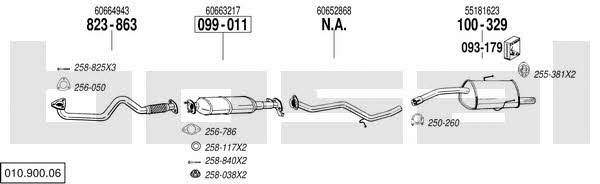  010.900.06 Exhaust system 01090006: Buy near me in Poland at 2407.PL - Good price!