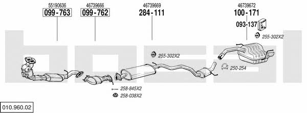  010.960.02 Exhaust system 01096002: Buy near me in Poland at 2407.PL - Good price!