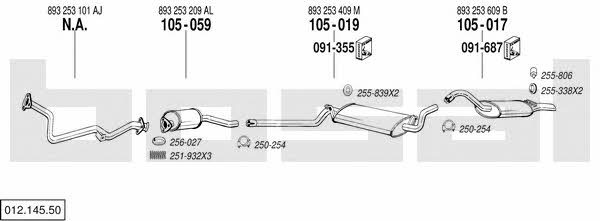  012.145.50 Układ wydechowy 01214550: Dobra cena w Polsce na 2407.PL - Kup Teraz!