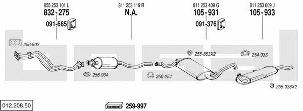  012.208.50 Abgasanlage 01220850: Kaufen Sie zu einem guten Preis in Polen bei 2407.PL!