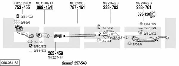  090.081.62 Abgasanlage 09008162: Kaufen Sie zu einem guten Preis in Polen bei 2407.PL!