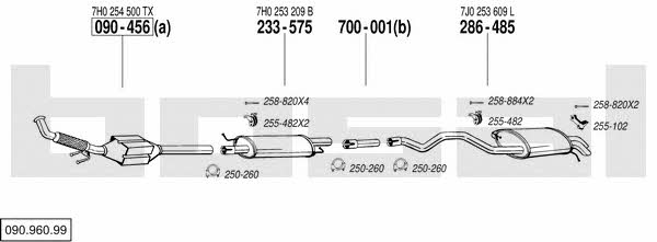  090.960.99 Abgasanlage 09096099: Kaufen Sie zu einem guten Preis in Polen bei 2407.PL!