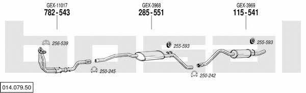 Bosal 014.079.50 Układ wydechowy 01407950: Atrakcyjna cena w Polsce na 2407.PL - Zamów teraz!