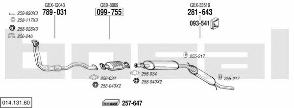  014.131.60 Abgasanlage 01413160: Kaufen Sie zu einem guten Preis in Polen bei 2407.PL!