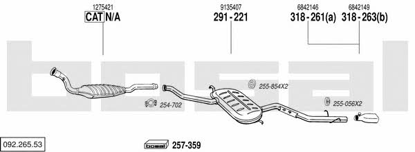  092.265.53 Abgasanlage 09226553: Kaufen Sie zu einem guten Preis in Polen bei 2407.PL!