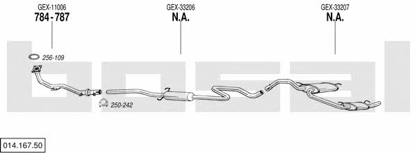  014.167.50 Exhaust system 01416750: Buy near me in Poland at 2407.PL - Good price!