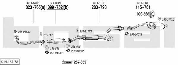  014.167.72 Exhaust system 01416772: Buy near me in Poland at 2407.PL - Good price!