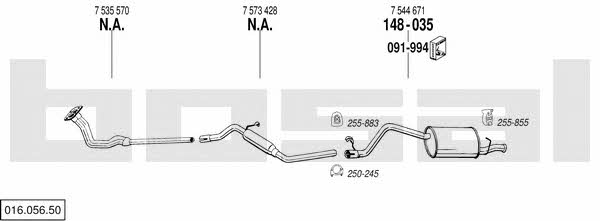  016.056.50 Exhaust system 01605650: Buy near me in Poland at 2407.PL - Good price!