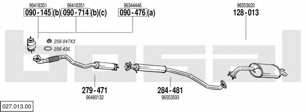  027.013.00 Exhaust system 02701300: Buy near me in Poland at 2407.PL - Good price!
