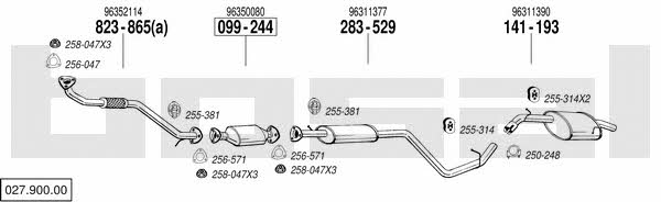 Bosal 027.900.00 Система випуску відпрацьованих газів 02790000: Купити у Польщі - Добра ціна на 2407.PL!