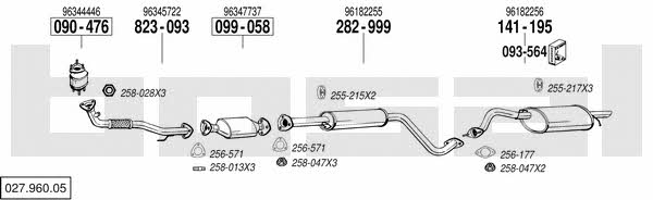 Bosal 027.960.05 Система выпуска отработаных газов 02796005: Купить в Польше - Отличная цена на 2407.PL!