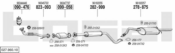  027.960.10 Exhaust system 02796010: Buy near me in Poland at 2407.PL - Good price!