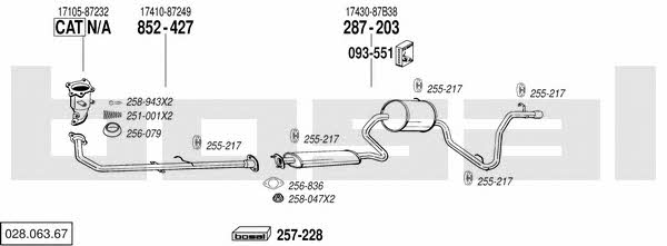  028.063.67 Exhaust system 02806367: Buy near me in Poland at 2407.PL - Good price!
