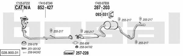  028.900.01 Exhaust system 02890001: Buy near me in Poland at 2407.PL - Good price!