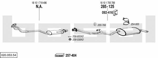  020.053.54 Abgasanlage 02005354: Kaufen Sie zu einem guten Preis in Polen bei 2407.PL!